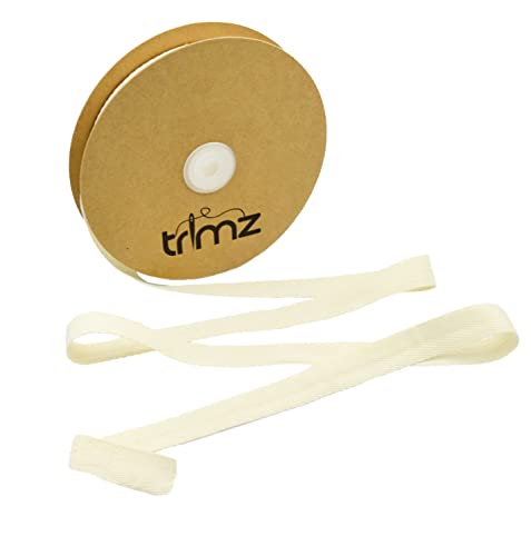 Trimz 100% Baumwolle Fischgrätenband, naturfarben, 10 mm x 50 m Trimz 100% Baumwolle Fischgrätenband, naturfarben, 10 mm x 50 m von Trimz