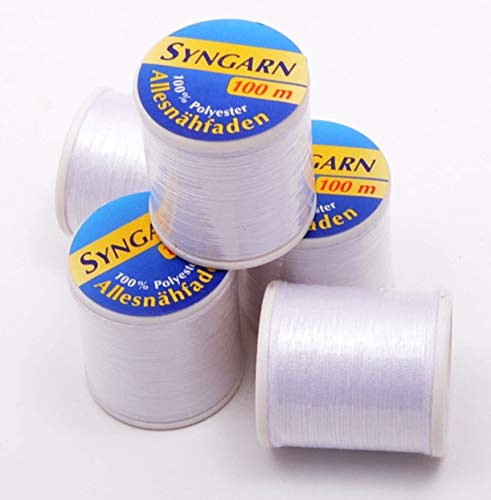Trimz 100 m 100% 5pces, Polyester, Weiß, 13 x 11 x 5 cm von Trimz