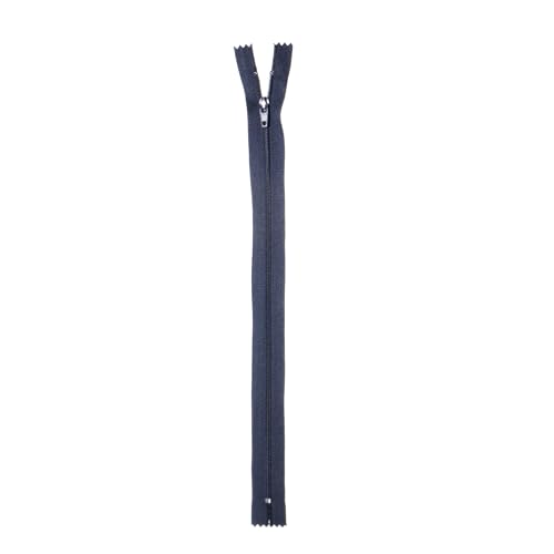 Trimz 15 cm (~ 15,2 cm) One Way Ende Reißverschluss mit 4 mm Zähne x 10pces, Polyester, Navy, 15 x 4 x 1 cm von Trimz