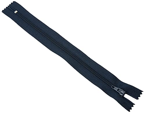 Trimz 20 cm (~ 20,3 cm) One Way Endstück Reißverschluss mit 4 mm Zähne 1 PC, Polyester, Marineblau, 20 x 4 x 1 cm von Trimz