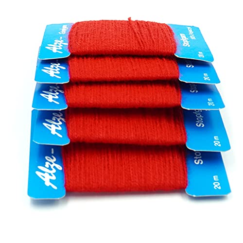Trimz 505-809-5 Stopfwolle, Wolle Polyester, rot, 5x20m, 5 von Trimz