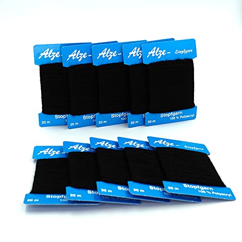 Trimz 505-820-10 Stopfwolle, Wolle Polyester, Schwarz, 10x20m, 10 Trimz 505-820-10 Stopfwolle, Wolle Polyester, Schwarz, 10x20m, 10 von Trimz