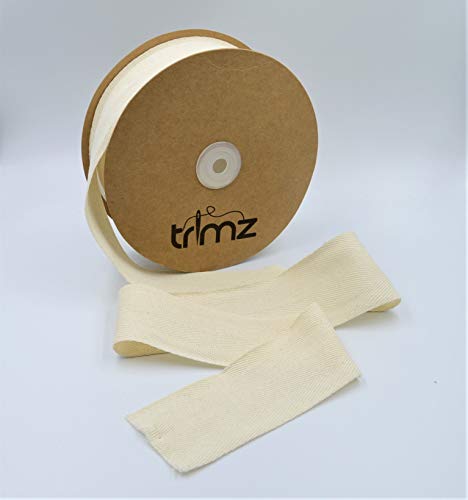 Trimz Fischgrätenband, 100% Baumwolle, 50 mm x 25 m von Trimz