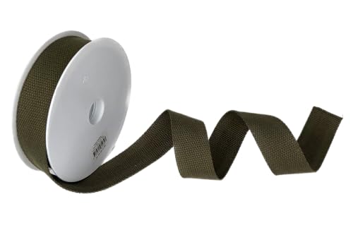 Trimz Baumwollgewebe, dunkles Olivgrün, 25 mm Trimz Baumwollgewebe, dunkles Olivgrün, 25 mm von Trimz