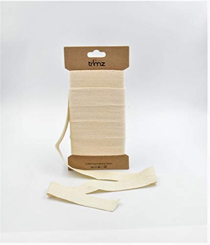 Trimz CC005-25N5 Baumwollband mit Fischgrätenmuster, natur, 25mm x 5m, 5 Meter Trimz CC005-25N5 Baumwollband mit Fischgrätenmuster, natur, 25mm x 5m, 5 Meter von Trimz