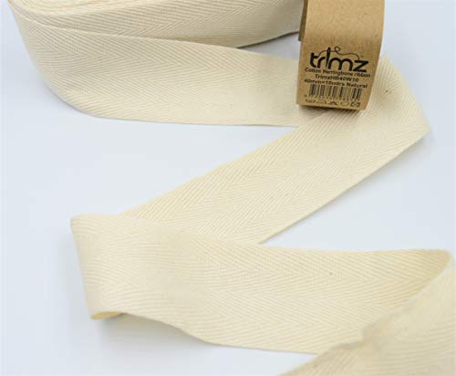 Trimz Fischgrätenband, 100% Baumwolle, 40 mm x 10 m Trimz Fischgrätenband, 100% Baumwolle, 40 mm x 10 m von Trimz