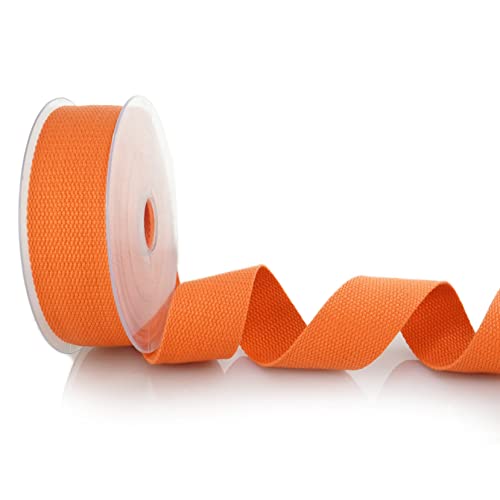 Trimz Gurtband, 100% Baumwolle, strapazierfähig, 5 m x 30 mm, Orange von Trimz