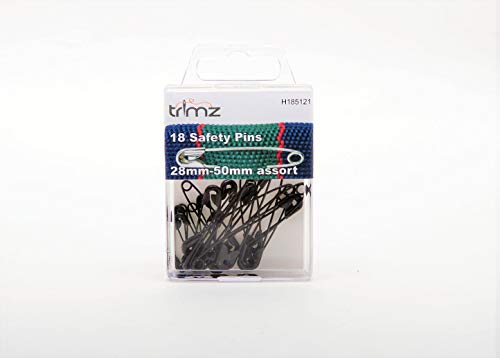 Trimz H185121 Sicherheitsnadeln, Schwarz, 28mm-50mm Trimz H185121 Sicherheitsnadeln, Schwarz, 28mm-50mm von Trimz