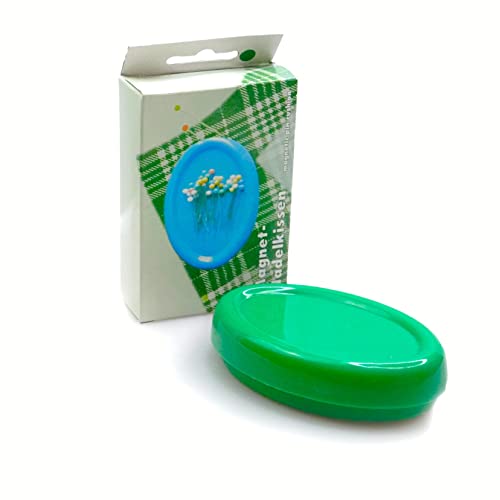 Trimz Magnet-Nadelkissen, grün, 12 x 8 x 3 cm von Trimz