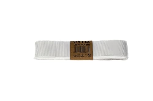 Trimz PG029WHT103W Ripsband, weiß, 10mm x 3m von Trimz