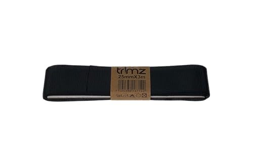 Trimz PG030BLK103W Ripsband, Schwarz, 10mm x 3m von Trimz