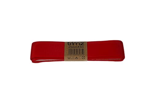 Trimz PG250RED403W Ripsband, rot, 40mm x 3m, 3 Meter von Trimz