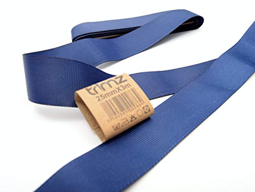 Trimz PG370NAVY253W Ripsband, Polyester, navy, 25mm x 3m, 3 Meter Trimz PG370NAVY253W Ripsband, Polyester, navy, 25mm x 3m, 3 Meter von Trimz