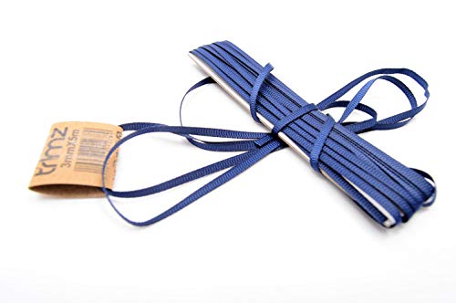 Trimz PG370NAVY35W Ripsband, navy, 3mm x 5m, 5 Meter Trimz PG370NAVY35W Ripsband, navy, 3mm x 5m, 5 Meter von Trimz