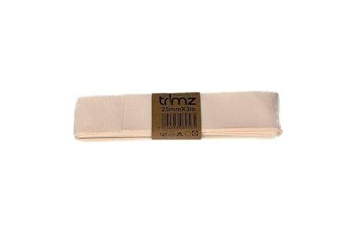 Trimz PG810IVY35W Ripsband, Polyester, elfenbeinfarben, 3mm x 5m von Trimz