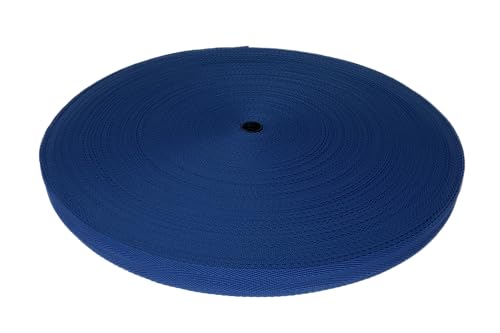 Trimz PHB-19-10-Blue Polypropylen-Gurtband mit Fischgrätenmuster, blau, 19mm x 10m, 5 stück von Trimz