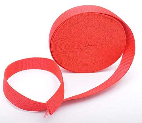 Trimz PP Web-25-Red-10m Polypropylen-Netz, 25-rot, 10 m Gurtband, 25mm x 10m, meter von Trimz