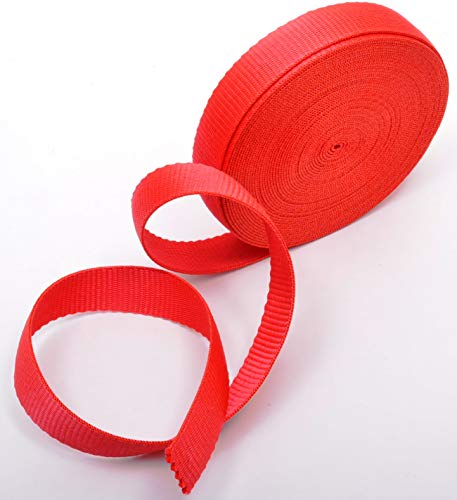 Trimz PP Web-25-Red-5m Polypropylen-Netz, 25-rot, 5 m Gurtband, 25mm x 5m, 5 meter von Trimz