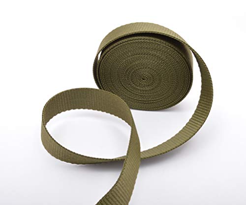 Trimz PP Web-25-olive-5m Gurtband, Polypropylen, olivgrün, 25mm x 5m, 5 Meter von Trimz