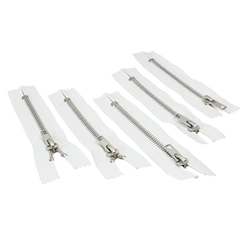 Trimz RVM6-22-501-5 Metallreißverschluss, weiß, 22 cm von Trimz