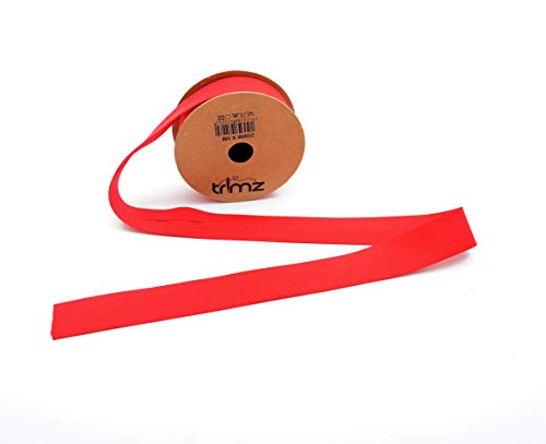 Trimz TCRED255 Schrägband aus Polyester-Baumwolle, rot, 5m reel Trimz TCRED255 Schrägband aus Polyester-Baumwolle, rot, 5m reel von Trimz