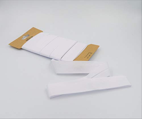 Trimz TCWHT2510C Schrägband aus Polyester-Baumwoll-Mischgewebe, Polybaumwolle, weiß, 25mm x 10m, 10 Meter Trimz TCWHT2510C Schrägband aus Polyester-Baumwoll-Mischgewebe, Polybaumwolle, weiß, 25mm x 10m, 10 Meter von Trimz