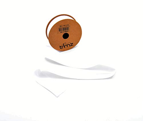 Trimz TCWHT255 Schrägband aus Polyester-Baumwolle, weiß, 5m reel Trimz TCWHT255 Schrägband aus Polyester-Baumwolle, weiß, 5m reel von Trimz