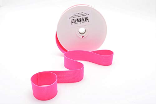 Trimz Trimz1979-E17 25 mm gewebtes Gummiband, Fuchsia, 25mm x 10m von Trimz