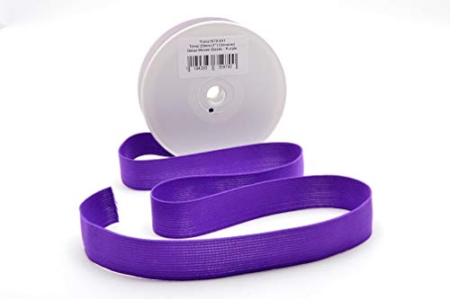 Trimz Trimz1979-E47 25 mm gewebtes Gummiband, violett, 25mm x 10m von Trimz