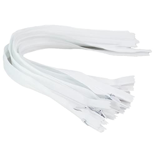 Trimz Trimz206-10 10 weiße unsichtbare Reißverschlüsse – Größe 60 cm Trimz Trimz206-10 10 weiße unsichtbare Reißverschlüsse – Größe 60 cm von Trimz