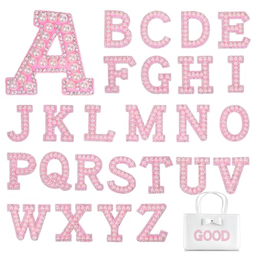 26 Stück Perlen Strass Buchstaben Aufbügler Applikationen A-Z Bling Buchstaben Patches Stickerei Patches Aufkleber DIY Nähen auf Tuch Patch Stoff Perle Alphabet Aufkleber für Scrapbook Rucksack 26 Stück Perlen Strass Buchstaben Aufbügler Applikationen A-Z Bling Buchstaben Patches Stickerei Patches Aufkleber DIY Nähen auf Tuch Patch Stoff Perle Alphabet Aufkleber für Scrapbook Rucksack von Trinkrittey