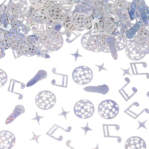 Disco-Konfetti, Glitzerkugeln, Tisch-Konfetti, glitzernde Party-Dekorationen, Mini-Bälle, Konfettis und Musiknoten-Konfettis für Disco, Musik, Junggesellinnenabschied, Geburtstagsparty, Dekorationen Disco-Konfetti, Glitzerkugeln, Tisch-Konfetti, glitzernde Party-Dekorationen, Mini-Bälle, Konfettis und Musiknoten-Konfettis für Disco, Musik, Junggesellinnenabschied, Geburtstagsparty, Dekorationen von Trinkrittey
