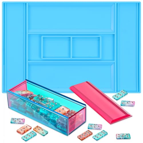 Dominostein-Aufbewahrungsbox, Harzformen, Domino-Silikonformen, Punkt-Harz-Form, Dominosteine, Epoxidharze, Form für Heimwerker, Handwerk, Werkzeug, Schmuck, Heimdekoration, Dominospiele, Silikon Dominostein-Aufbewahrungsbox, Harzformen, Domino-Silikonformen, Punkt-Harz-Form, Dominosteine, Epoxidharze, Form für Heimwerker, Handwerk, Werkzeug, Schmuck, Heimdekoration, Dominospiele, Silikon von Trinkrittey