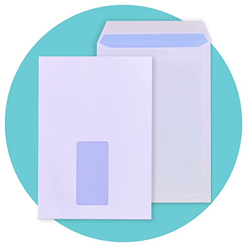 Triplast Selbstklebende Sicherheits-Fensterumschläge, C5, Größe: 229 x 165 mm, Weiß, vertrauliche Versandtaschen | Drucker-kompatibel, ideal für den persönlichen und gewerblichen Gebrauch (50 Stück) Triplast Selbstklebende Sicherheits-Fensterumschläge, C5, Größe: 229 x 165 mm, Weiß, vertrauliche Versandtaschen | Drucker-kompatibel, ideal für den persönlichen und gewerblichen Gebrauch (50 Stück) von Triplast