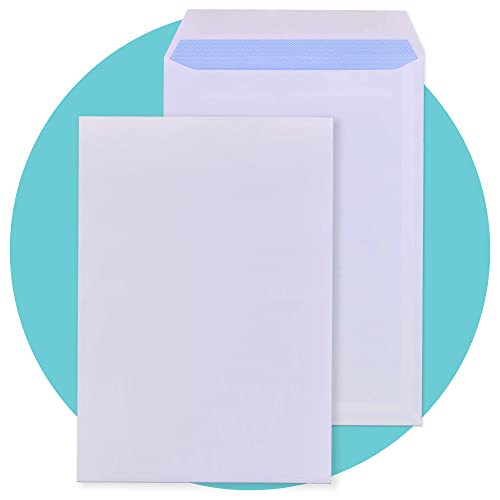 Triplast Selbstklebende Sicherheitsumschläge C4 (Größe: 324 x 229 mm, Weiß) | vertrauliche Versandtaschen | Drucker kompatibel für den persönlichen und gewerblichen Gebrauch (250 Stück) von Triplast