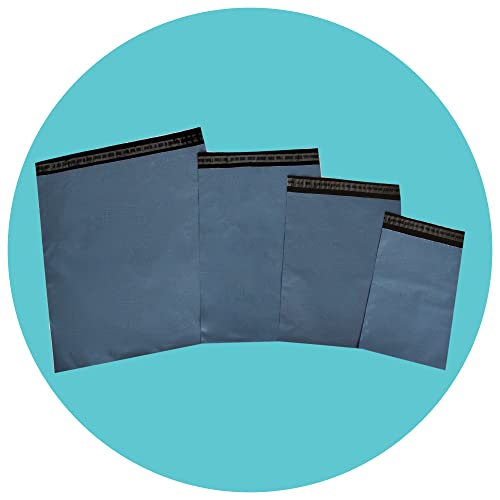 Triplast Versandtaschen aus Kunststoff, selbstverschließbar, für Kleidung, Bücher und Schachteln, gemischt, 100 Stück (4 Größen, je 25 Stück) von Triplast