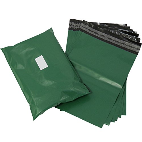 triplast 10 x 35,6 cm Kunststoff Versandtaschen Tasche – Oliv Grün (1000 Stück) von Triplast