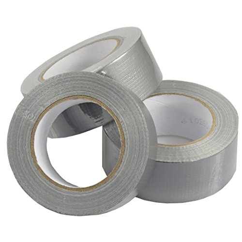 triplast 50 mm x 50 m stark Gaffa Klebeband – Silber (3 Stück) von Triplast