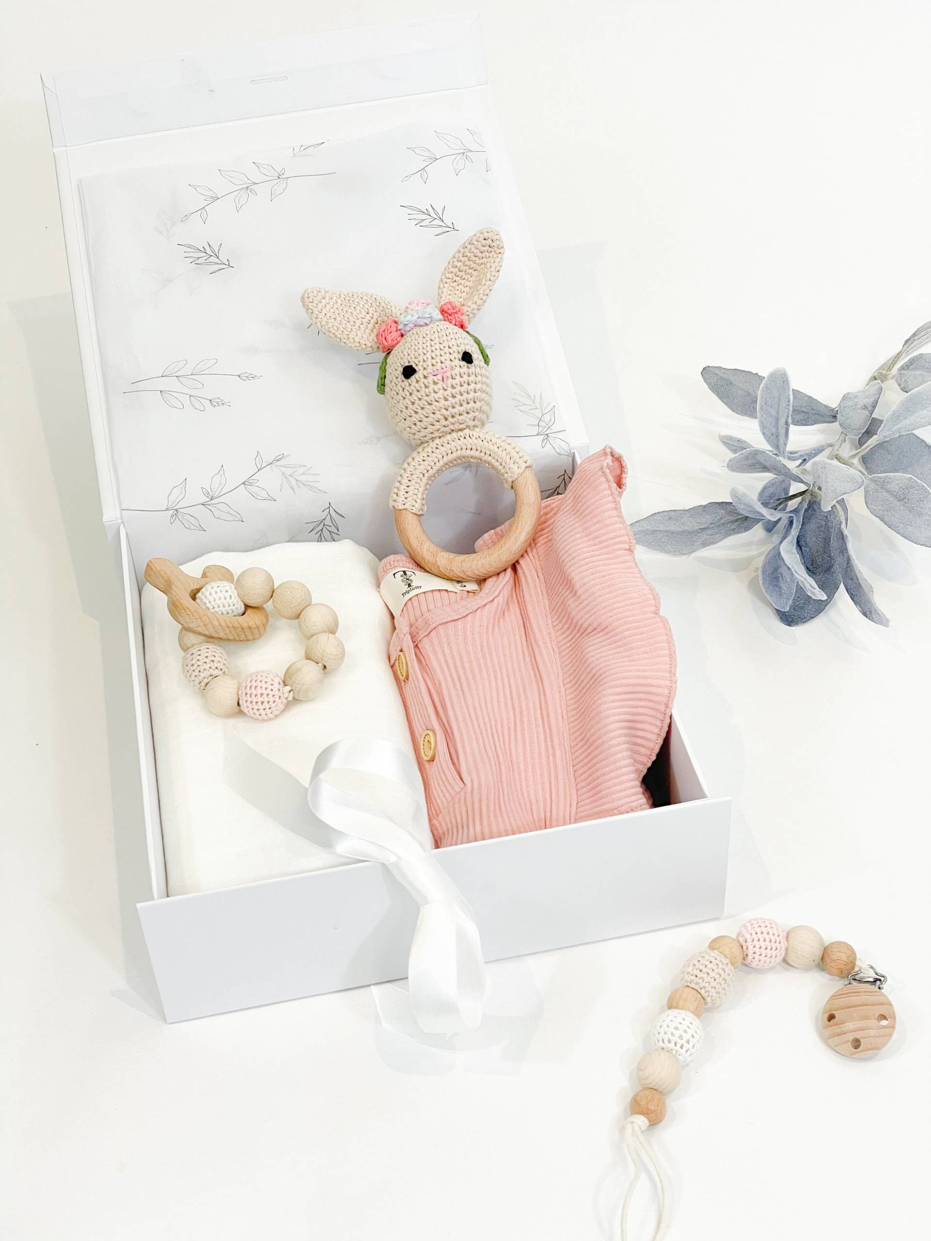 Baby Mädchen Geschenk Box_ Neugeborenen Gift_ Shower Set_ Andenken Neue Mama von TriplicityBox