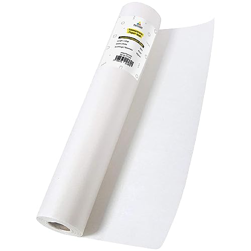 Tritart Transparentpapier Rolle 100cm x 25m 50g/m - Skizzenpapier, Schnittmusterpapier, Transparentes Architektenpapier - Professionelles Pauspapier & Tracing Paper von Tritart