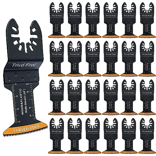 Trivd Frol Oszillierende Werkzeugklingen mit gebogener Kante, professionell, universal, oszillierend, Holz, Multitool-Klingen, kompatibel mit Dewalt, Milwaukee, Ryobi, Rockwell, Bosch, 100 Stück Trivd Frol Oszillierende Werkzeugklingen mit gebogener Kante, professionell, universal, oszillierend, Holz, Multitool-Klingen, kompatibel mit Dewalt, Milwaukee, Ryobi, Rockwell, Bosch, 100 Stück von Trivd Frol