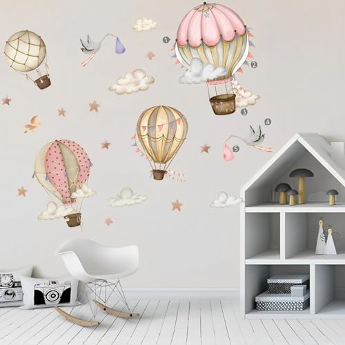 Wandtattoo Kinderzimmer Heißluftballon Wandtattoos 4 Luftballons Buntes Vögel Wolkenstern Wandklehaufkleber für DIY Baby Kindergarten Mädchen Schlafzimmer Kleinkindzimmer Wanddekoration Wandtattoo Kinderzimmer Heißluftballon Wandtattoos 4 Luftballons Buntes Vögel Wolkenstern Wandklehaufkleber für DIY Baby Kindergarten Mädchen Schlafzimmer Kleinkindzimmer Wanddekoration von Trlyane