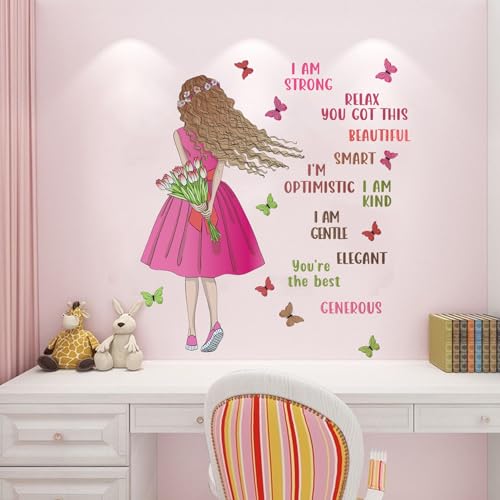 Wandtattoo Kinderzimmer Mädchen Wandtattoo Inspirierendem Zitat Fee Wandsticker Bunte Schmetterling Wandaufkleberr für Mädchen Babyzimmer Wohnzimmer Schlafzimmer Kinderzimmer Hause Wanddekoration Wandtattoo Kinderzimmer Mädchen Wandtattoo Inspirierendem Zitat Fee Wandsticker Bunte Schmetterling Wandaufkleberr für Mädchen Babyzimmer Wohnzimmer Schlafzimmer Kinderzimmer Hause Wanddekoration von Trlyane