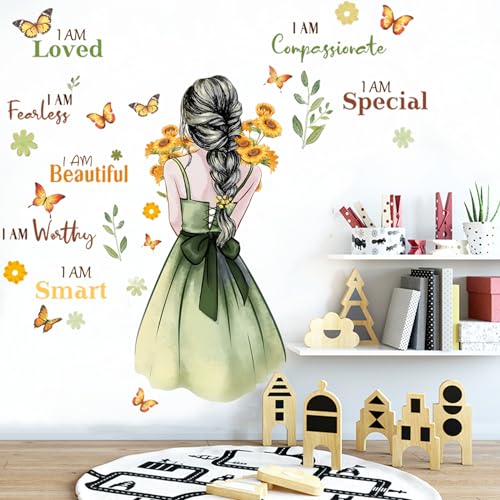 Wandtattoo Kinderzimmer Mädchen Wandtattoo Inspirierendem Zitat Fee Wandsticker Bunte Schmetterling Wandaufkleberr für Mädchen Babyzimmer Wohnzimmer Schlafzimmer Kinderzimmer Hause Wanddekoration Wandtattoo Kinderzimmer Mädchen Wandtattoo Inspirierendem Zitat Fee Wandsticker Bunte Schmetterling Wandaufkleberr für Mädchen Babyzimmer Wohnzimmer Schlafzimmer Kinderzimmer Hause Wanddekoration von Trlyane