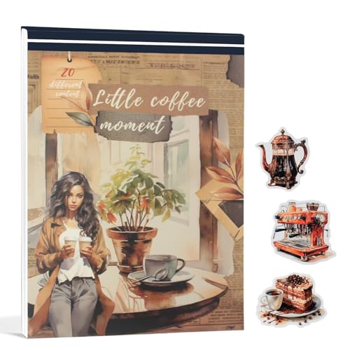 Sticker,Scrapbook Vorgeschnittenes Journal-Aufkleberbuch, Journaling, Scrapbooking-Zubehör, DIY-Bastelkunst von TroHollis