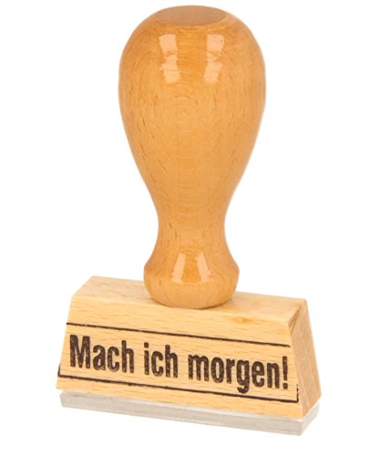 Sprüche-Stempel"Mach ich morgen!" von Gravurxpress von Trodat