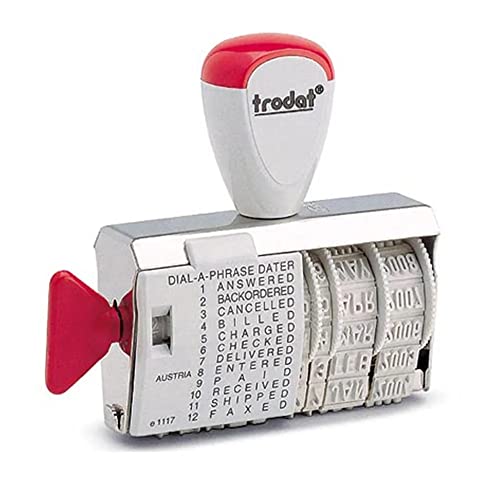 Trodat Classic Line 1117 Dial a Phrase Rubber Stamp Date, 1117 von Trodat