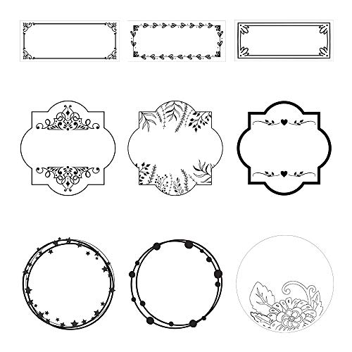 Trodat Vintage Etiketten zum kreativen Gestalten – 36 selbstklebende Etiketten, 9 Designs, sprachneutral, wasserfest, Etikettenbreite 5cm, Etikettenlänge 2-5cm, optimal für trodat vintage Stempel von Trodat