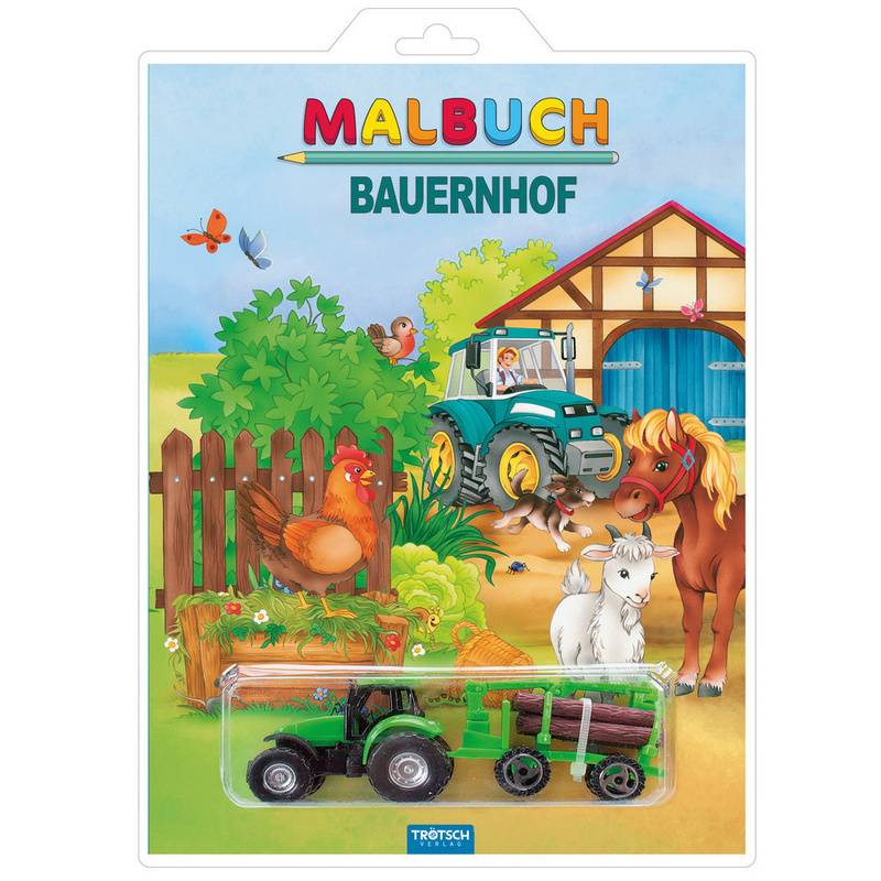 Malbuch Bauernhof, M. Spielzeug, Kartoniert (TB) von Trötsch