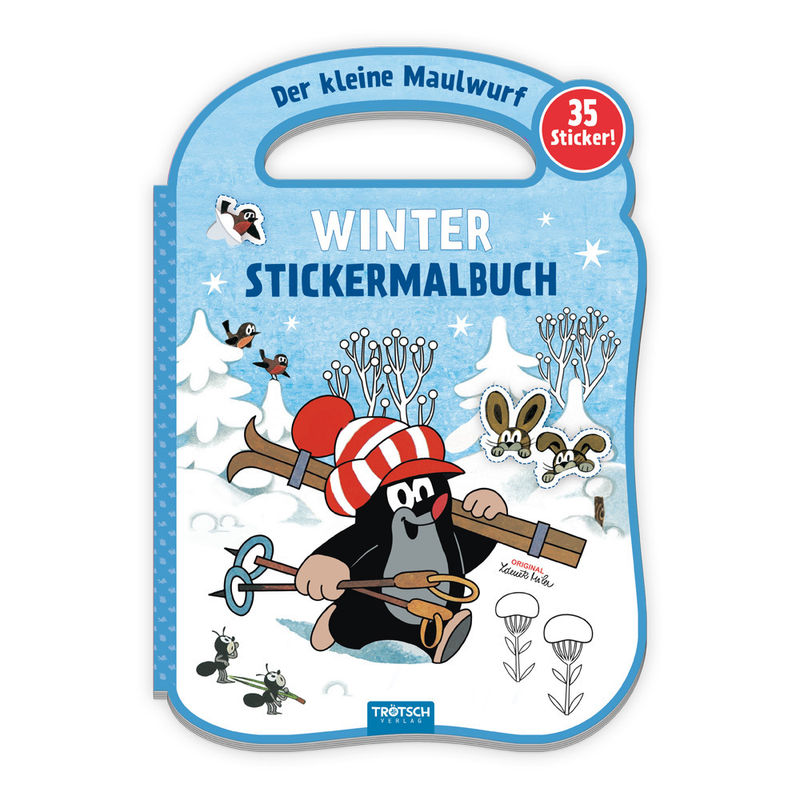 Trötsch Der Kleine Maulwurf Winter-Stickermalbuch, Kartoniert (TB) von Trötsch